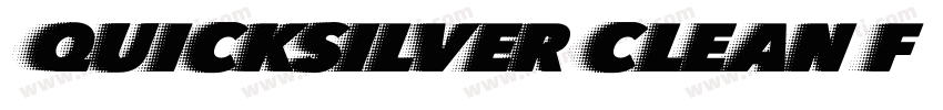 QUICKSILVER CLEAN F字体转换